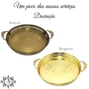douração - banho de bronze - antes e depois