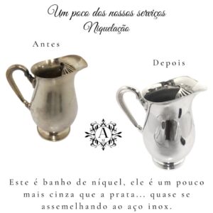 Niquelação - banho de níquel - antes e depois